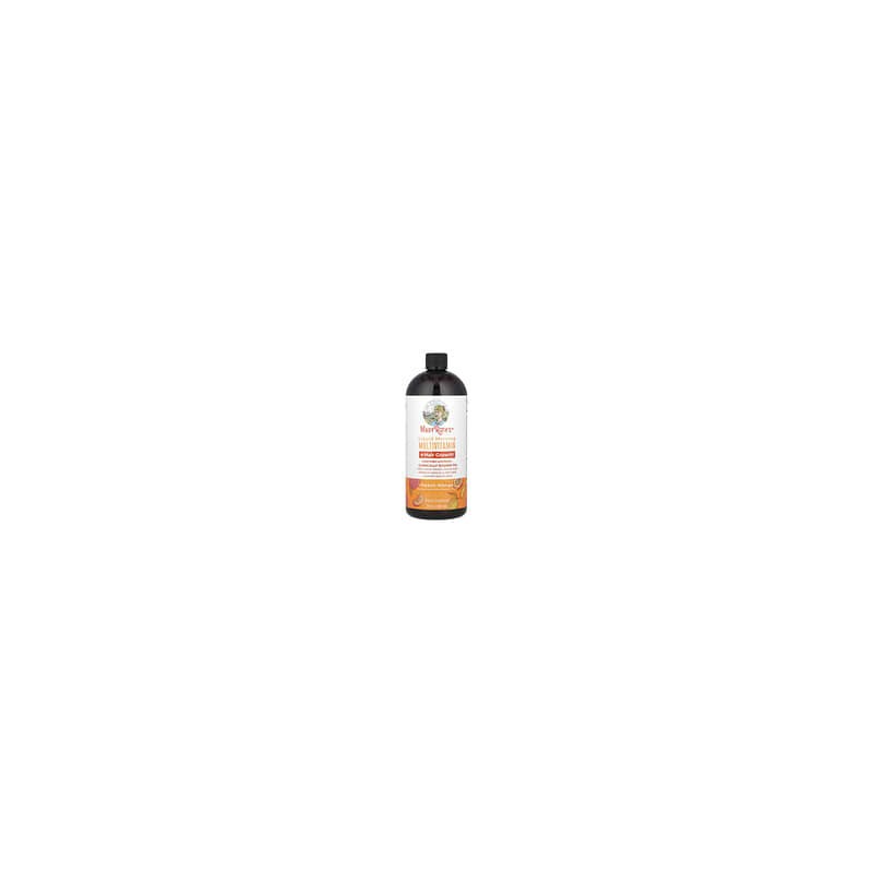 MaryRuth's, Suplemento multivitamínico matutino líquido para favorecer el crecimiento del cabello, Melocotón y mango, 887 ml (30