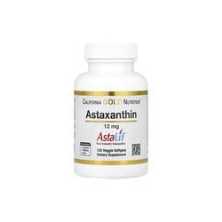 California Gold Nutrition, Astalif®, Astaxantina pura proveniente de Islandia, 12 mg, 120 cápsulas blandas vegetales