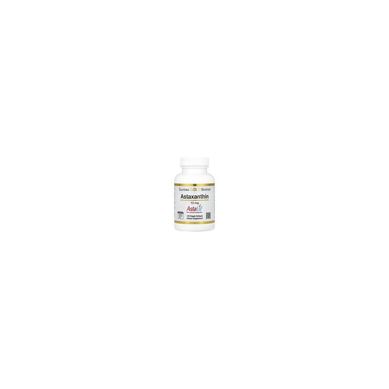 California Gold Nutrition, Astalif®, Astaxantina pura proveniente de Islandia, 12 mg, 120 cápsulas blandas vegetales