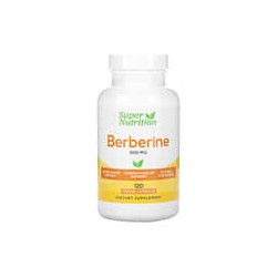 Super Nutrition, Clorhidrato de berberina, 500 mg, 120 cápsulas vegetales