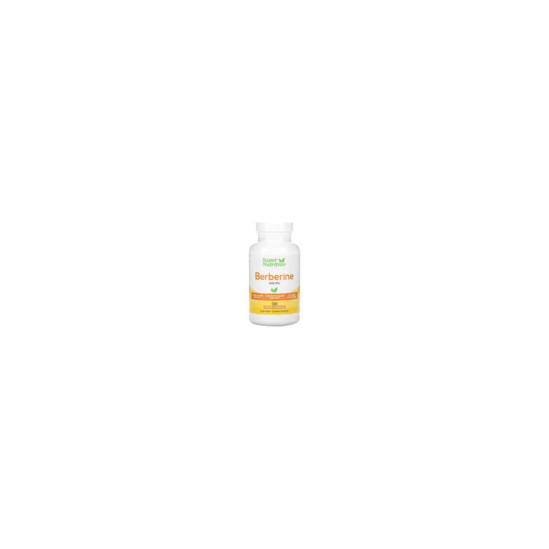 Super Nutrition, Clorhidrato de berberina, 500 mg, 120 cápsulas vegetales
