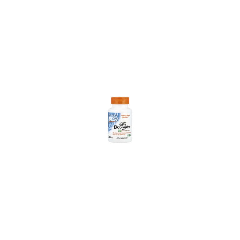 Doctor's Best, Complejo de vitaminas B completamente activo con Quatrefolic, 30 cápsulas vegetales