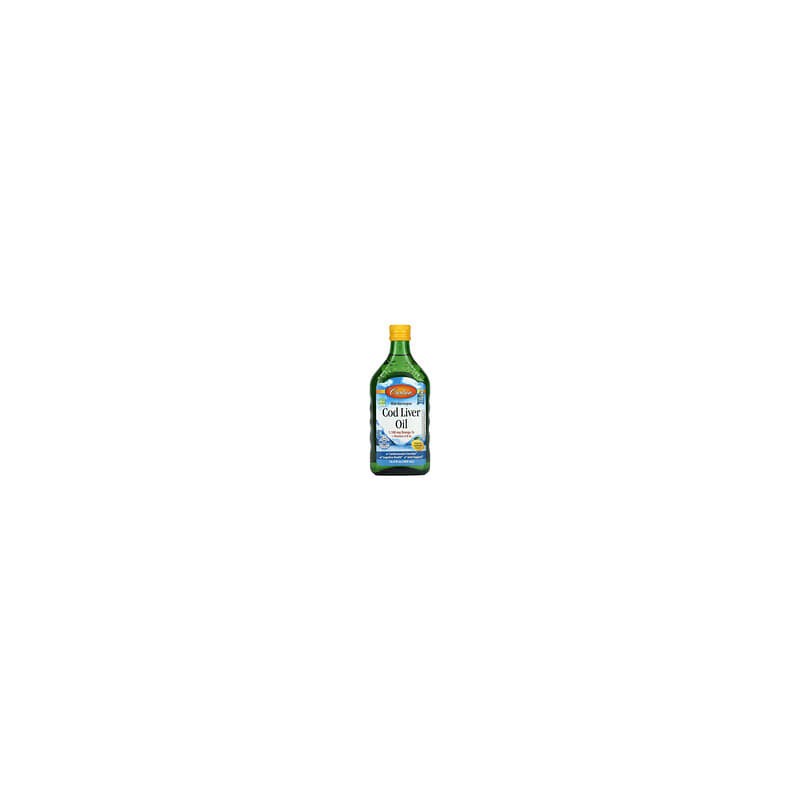 Carlson, Aceite de hígado de bacalao noruego silvestre, Sabor natural a limón, 500 ml (16,9 oz. líq.)