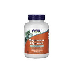 NOW Foods, Glicinato de magnesio, 180 comprimidos