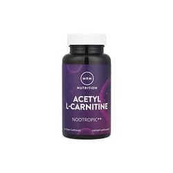 MRM Nutrition, Nutrition, Acetil L-carnitina, 60 cápsulas veganas