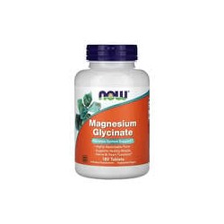 NOW Foods, Glicinato de magnesio, 180 comprimidos