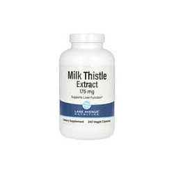 Lake Avenue Nutrition, Extracto de cardo mariano, 175 mg, 240 cápsulas vegetales