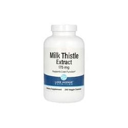 Lake Avenue Nutrition, Extracto de cardo mariano, 175 mg, 240 cápsulas vegetales