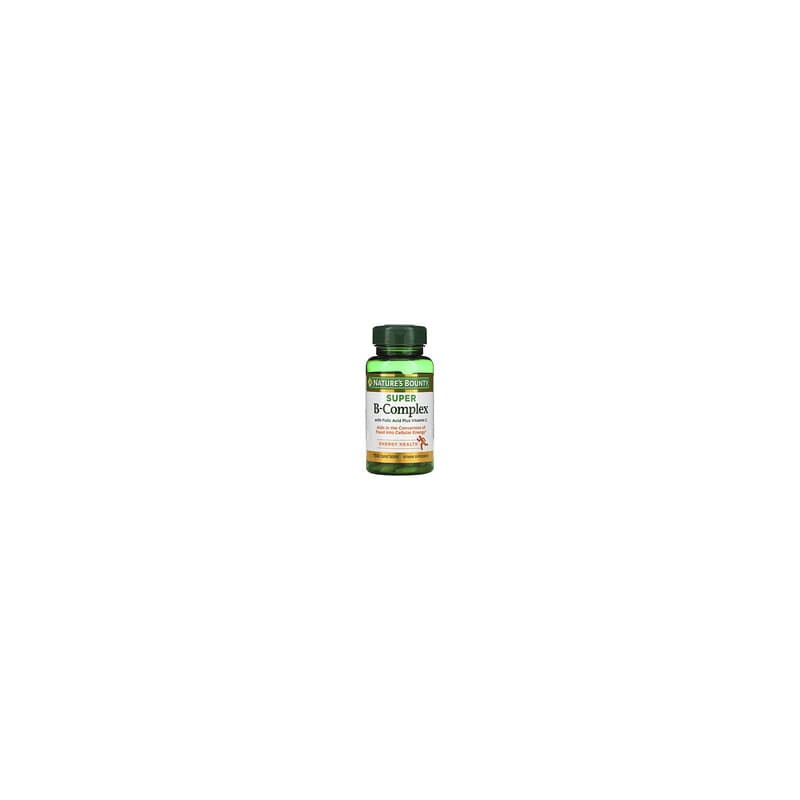 Nature's Bounty, Super Complejo-B con Acido Fólico Más Vitamina C, 150 Tabletas