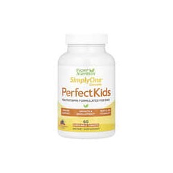 Super Nutrition, Perfect Kids, Suplemento multivitamínico completo para niños, Bayas mixtas, 60 comprimidos masticables vegetale