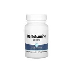 Lake Avenue Nutrition, Benfotiamina, 300 mg, 30 cápsulas vegetales