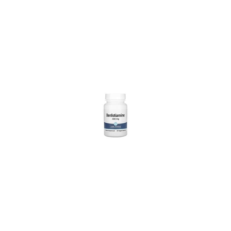 Lake Avenue Nutrition, Benfotiamina, 300 mg, 30 cápsulas vegetales