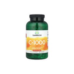 Swanson, C-1000, Vitamina C con rosa mosqueta, 1000 mg, 250 cápsulas