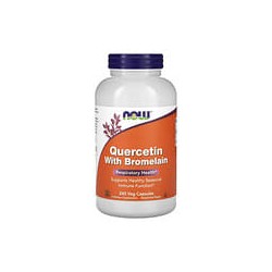 NOW Foods, Quercetina con bromelaína, 240 cápsulas vegetales