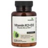 Futurebiotics, Vitamina K2 más vitamina D3 con vitamina K2 en forma de MK-7, 120 cápsulas