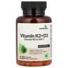 Futurebiotics, Vitamina K2 más vitamina D3 con vitamina K2 en forma de MK-7, 120 cápsulas