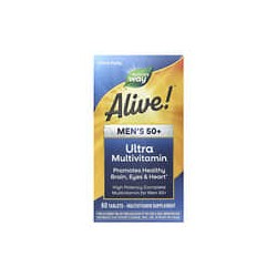 Nature's Way, Alive!, Suplemento ultramultivitamínico para hombres mayores de 50 años, 60 comprimidos