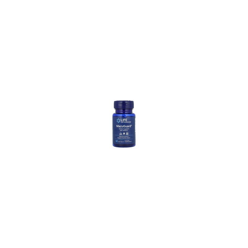Life Extension, MacuGuard, Refuerzo ocular con azafrán, 60 cápsulas blandas
