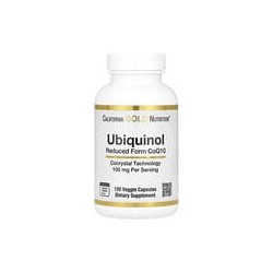 California Gold Nutrition, Ubiquinol, CoQ10 en forma reducida, 120 cápsulas vegetales