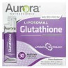 Aurora Nutrascience, Glutatión liposomal Micro-Pack+, 500 mg, 30 sobres de una porción individual con contenido líquido, 13,5 ml
