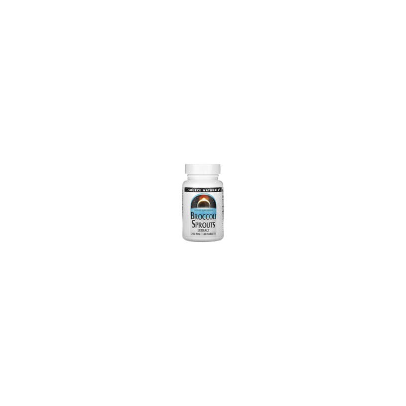 Source Naturals, Extracto de brotes de brócoli, 250 mg, 60 comprimidos (125 mg por comprimido)