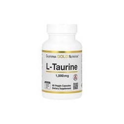 California Gold Nutrition, L-taurina, AjiPure, 1000 mg, 60 cápsulas vegetales
