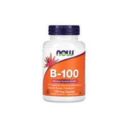 NOW Foods, B-100, 100 cápsulas vegetales
