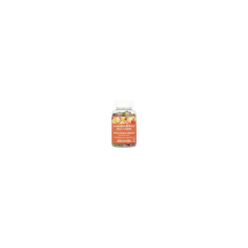 California Gold Nutrition, Gomitas con vinagre de sidra de manzana, Sabor natural a manzana, 90 gomitas vegetales