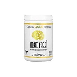 California Gold Nutrition, MEM Food, Refuerzo para la memoria y la cognición, 510 g (1,12 lb)