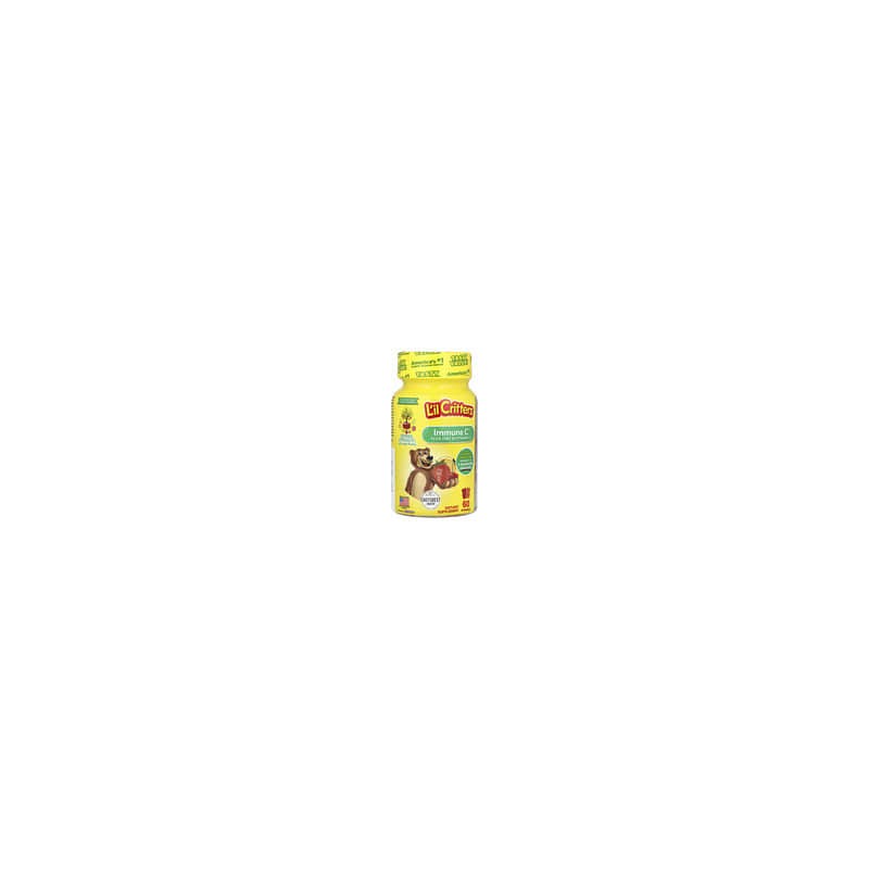 L'il Critters, Immune C, Refuerzo para el sistema inmunitario con vitamina C, zinc y vitamina D, 60 gomitas