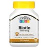 21st Century, Biotina, 5000 mcg, 110 cápsulas