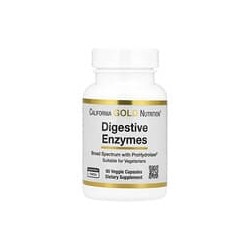 California Gold Nutrition, Enzimas digestivas, De amplio espectro, 90 cápsulas vegetales