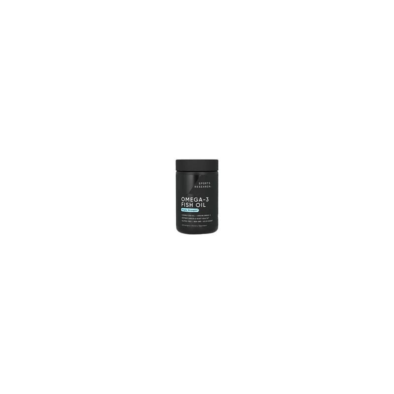 Sports Research, Aceite de pescado con omega-3, Triple concentración, 120 cápsulas blandas