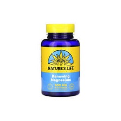 Nature's Life, Magnesio renovador, 500 mg, 100 cápsulas vegetales