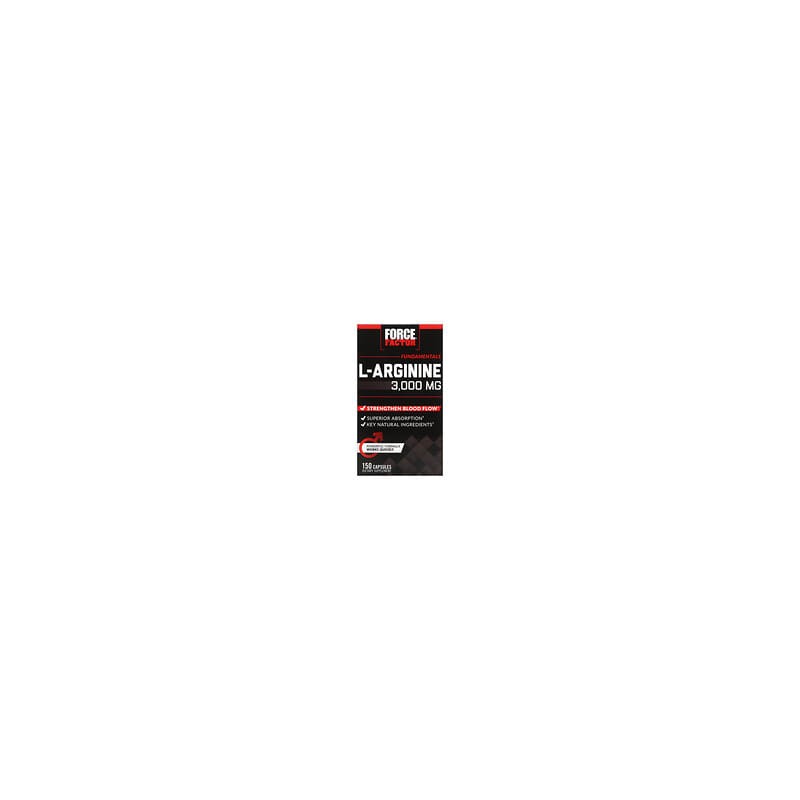 Force Factor, L-arginina, 3000 mg, 150 cápsulas (600 mg por cápsula)