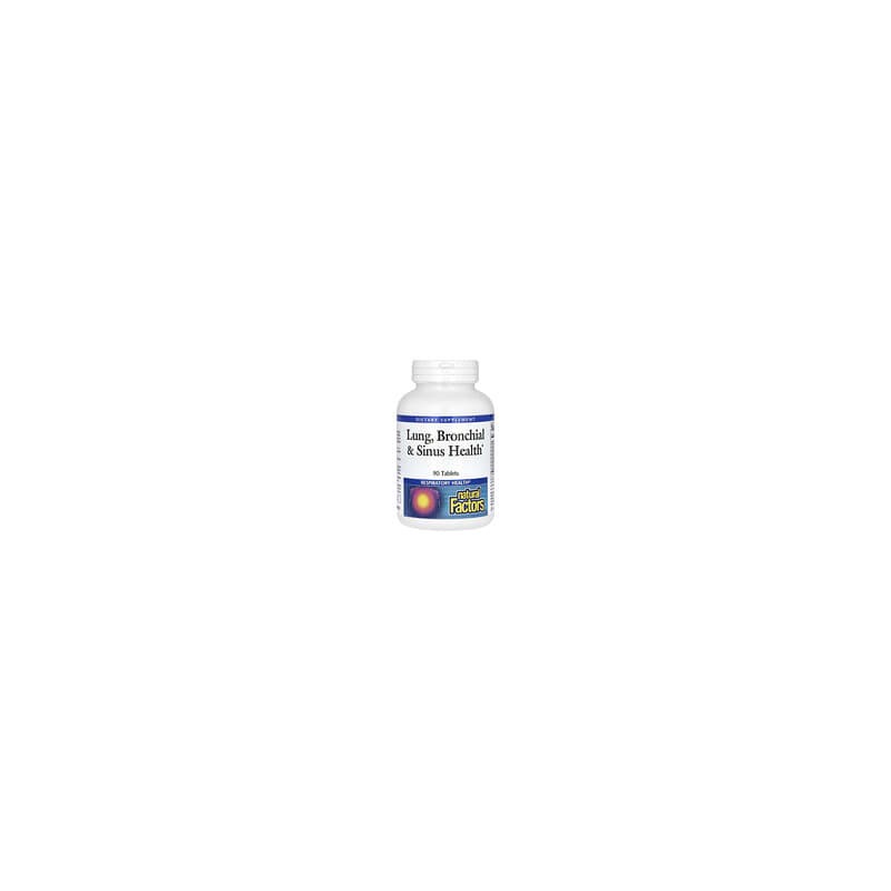 Natural Factors, Salud pulmonar, bronquial y sinusal, 90 comprimidos