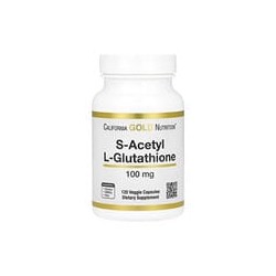 California Gold Nutrition, S-acetil-L-glutatión, 100 mg, 120 cápsulas vegetales