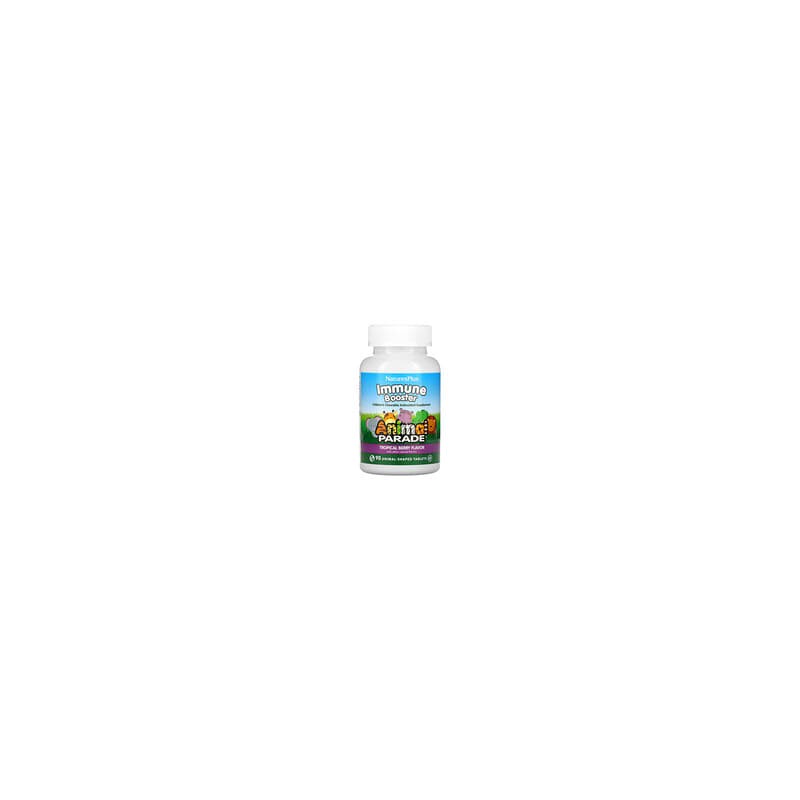 NaturesPlus, Source of Life, Animal Parade, Refuerzo inmunitario para niños, Sabor natural a bayas tropicales, 90 animales