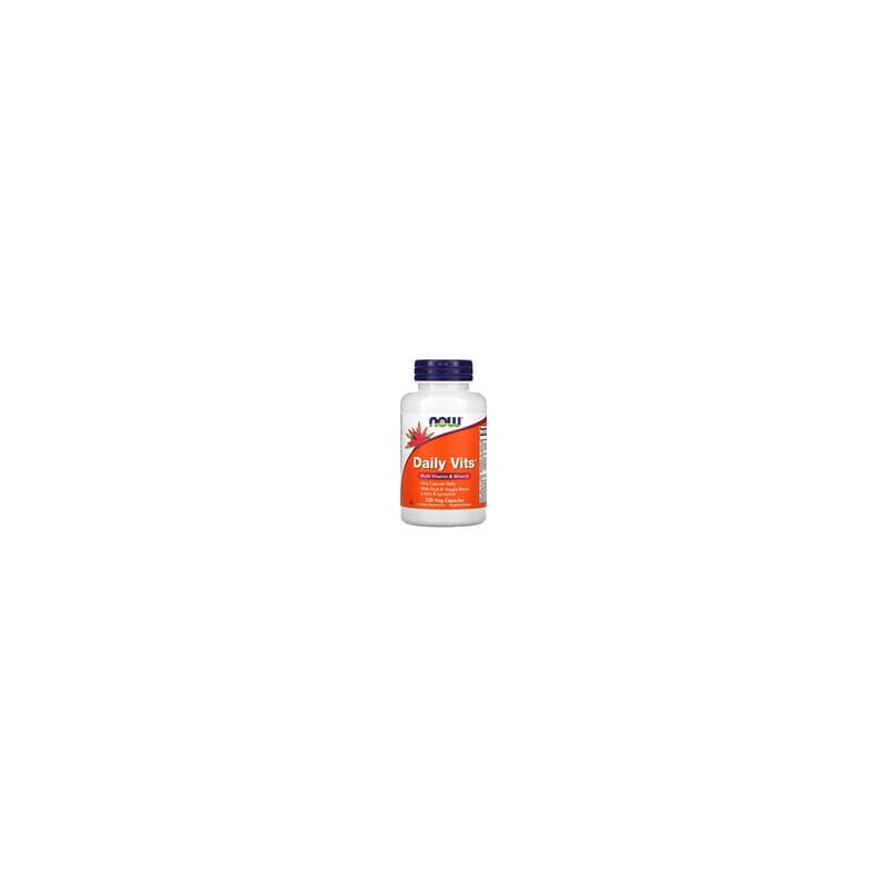 NOW Foods, Daily Vits, Suplemento multivitamínico y mineral, 120 cápsulas vegetales