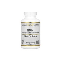 California Gold Nutrition, NMN, Mononucleótido de nicotinamida, 175 mg, 180 cápsulas vegetales
