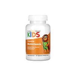 California Gold Nutrition, Suplemento multivitamínico masticable para niños, Frutas surtidas, 180 comprimidos vegetales