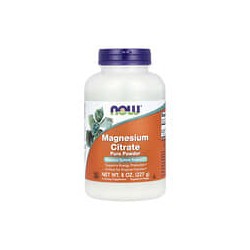 NOW Foods, Citrato de magnesio puro en polvo, 227 g (8 oz)