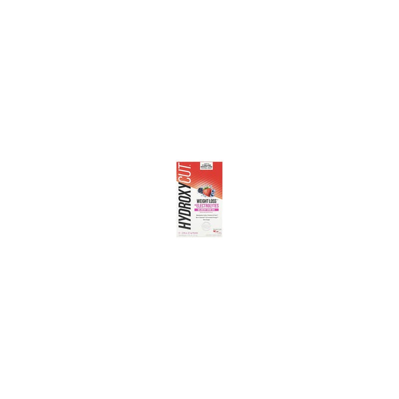Hydroxycut, Mezcla para preparar bebidas con electrolitos y pérdida de peso, Baya silvestre, 21 sobres, 2,5 g (0,09 oz) cada uno