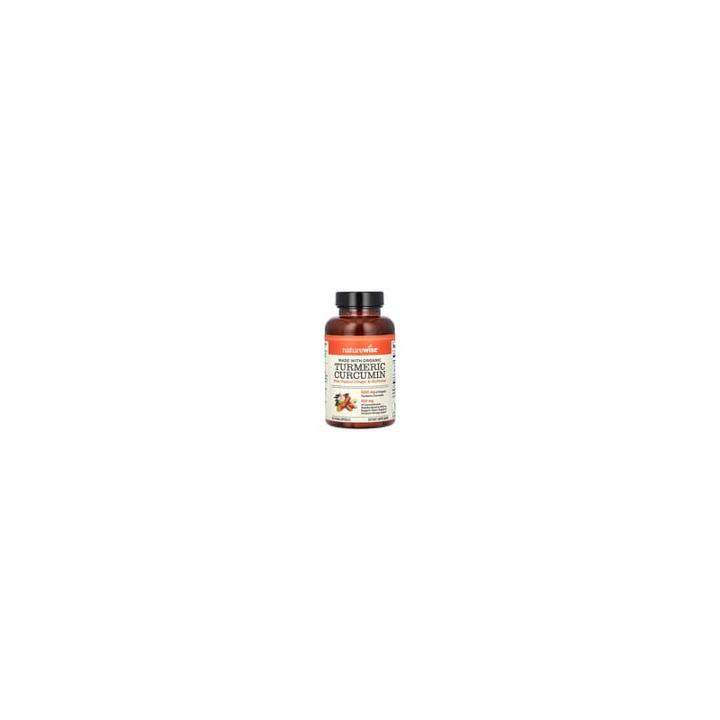 NatureWise, Curcumina de cúrcuma orgánica, 90 cápsulas veganas