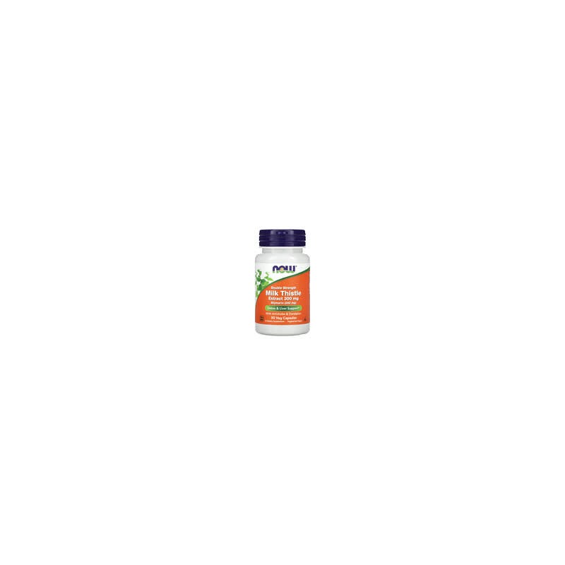 NOW Foods, Cardo mariano, Doble concentración, 300 mg, 50 cápsulas vegetales