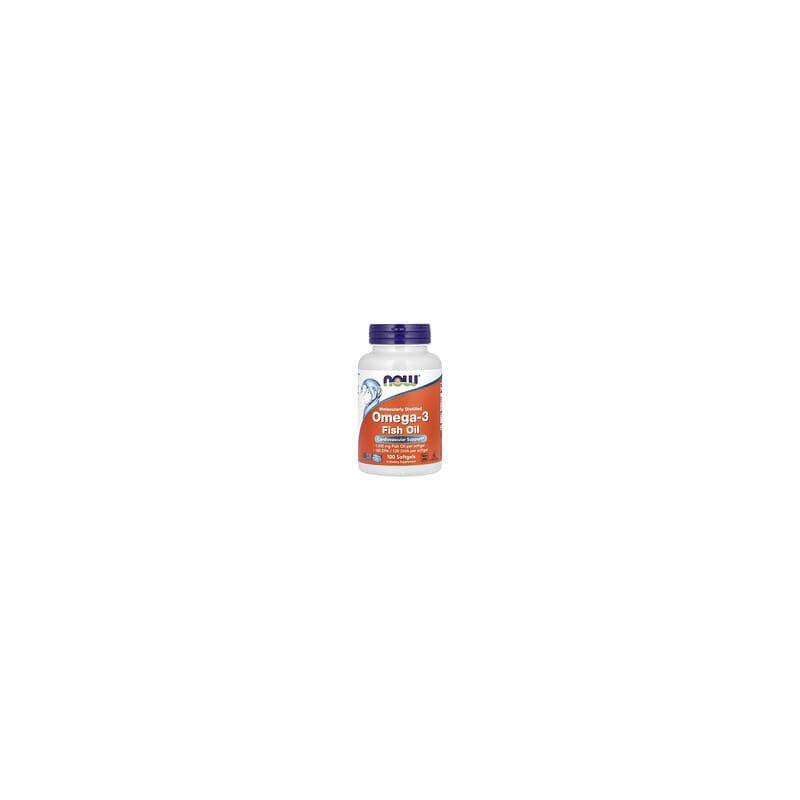 NOW Foods, Aceite de pescado con omega-3, 1000 mg, 180 EPA/120 DHA, 100 cápsulas blandas