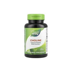 Nature's Way, Colina, 500 mg, 100 comprimidos veganos