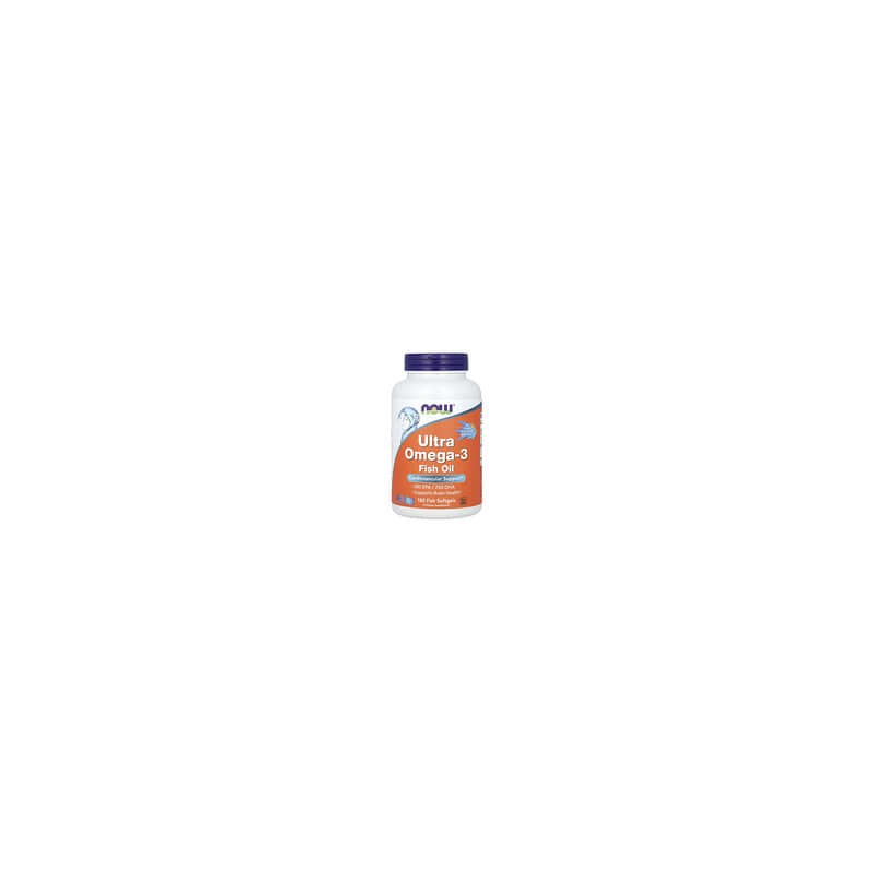 NOW Foods, Ultra Omega-3, Ácido eicosapentaenoico: 500/Ácido docosahexaenoico: 250, 180 cápsulas blandas de pescado