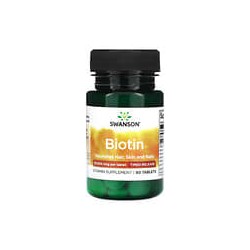 Swanson, Biotina, de liberación prolongada, 10.000 mcg, 60 comprimidos