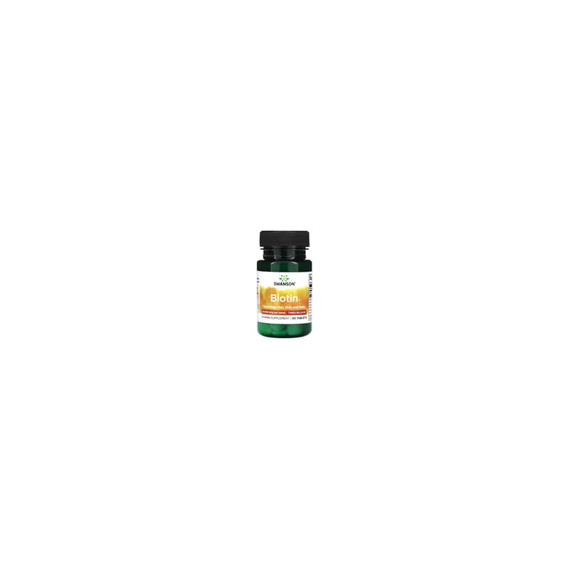Swanson, Biotina, de liberación prolongada, 10.000 mcg, 60 comprimidos